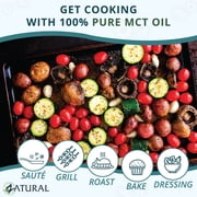 MCT Oil 8oz - 100% Pure Medium-Chain Triglycerides, Versatile for Cooking, Skincare & Wellness
