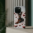 thumbnail image 4 of DistinctInk Tough Case for Apple iPhone 14 PRO (6.1" Screen), Compatible with MagSafe Charging - Valentine's Day Miniature Pinscher, 4 of 6