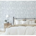 thumbnail image 3 of S4Sassy Peel & Stick Vinyl Wallpaper, Chic Botanical Wallpaper Contact Paper Waterproof - Gray, 25"x360", Removable Wall Covering for Bedrooms & Living Areas, Renter Spaces, Cabinets, 3 of 8