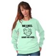 thumbnail image 4 of Popeye Quote What Me Likes Sweatshirt for Men or Women Brisco Brands L, 4 of 6
