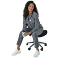 thumbnail image 4 of Hanes Womens Hanes Women's Scrubs V-Neck Scrub Top with Ribbed Back, Comfort Fit, 3-Pocket, Sizes S-3XL, 4 of 10