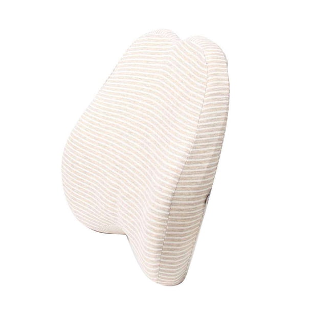 Scienceny Cintura Respaldo Cojín Lumbar Almohada Respaldo Coche Oficina Trabajo Asiento Ventana automotriz Beige