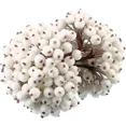 thumbnail image 3 of 500/20 piezas Mini bayas artificiales escarchadas de Navidad de doble cabeza, bayas de acebo, ramos de flores falsas, corona de bricolaje, decoración de fiesta de Navidad, 3 of 5