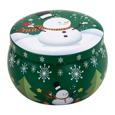 

JNANEEI Holiday Candle Tins with Lids Candle Jars for Making Candle Arts & Crafts Storage Gifts Empty Christmas Candle Jars