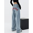 thumbnail image 3 of EMMIOL Women's Baggy Boyfriend Jeans High Rise Wide Leg Jeans Dark Wash Vintage Jeans Y2K Street Denim Pants, 3 of 6
