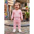 thumbnail image 4 of Cenuakty Fall Outfit Long Sleeve Letter Embroidery Romper Drawstring Pants, 4 of 9