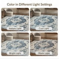 thumbnail image 7 of ODIKA Entryway Farmhouse Border Medallion Distressed Vintage Southwestern Stain Resistant Low Profile for Dorm Room, Small Living Apartment, 7 of 7