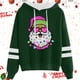 thumbnail image 2 of WILLBEST Sudaderas de Mujer Sudadera con Capucha y Cordón con Estampado Navideño Informal para Mujer 141 Mediana, 2 of 3