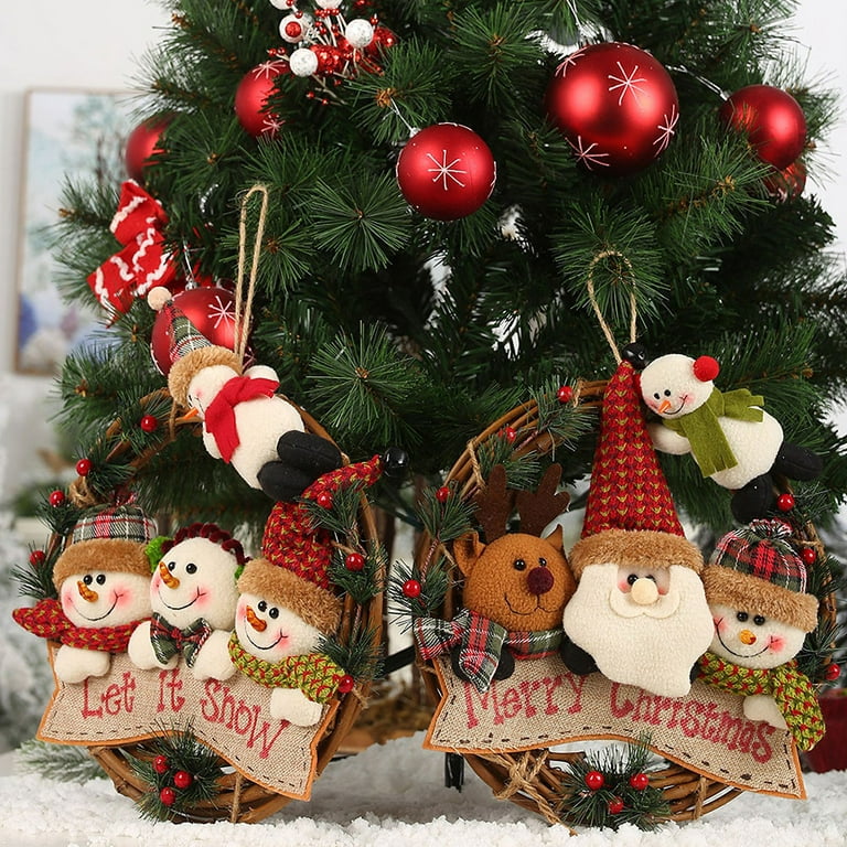 Forest Elderly Santa Ornaments: Miniature Christmas Decorations For Cozy  Homes From Esw_home, $0.37