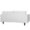 thumbnail image 4 of Modway Empress Bonded Leather Loveseat in White, 4 of 4