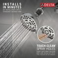 thumbnail image 3 of Delta 9-Setting Shower Head in Chrome - 1.75 GPM - 75900, 3 of 15