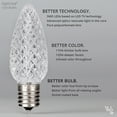 thumbnail image 5 of OptiCore C9 LED Green Christmas Lights, String Lights with Shatterproof Christmas Bulbs, 25 Lights, 25', 5 of 7