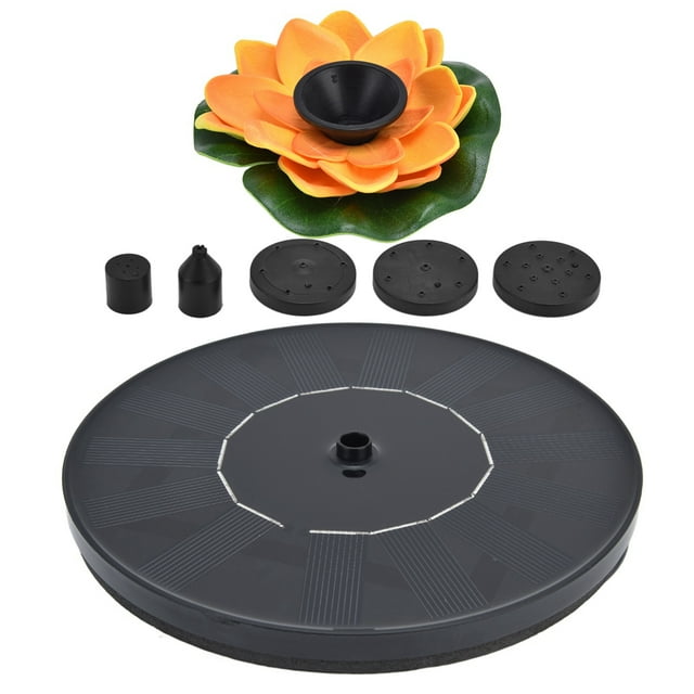 Solar Powered Water Fountain, Portable Solar Fountain Water Pump Multi Purpose Easy To Use For Birdbaths Garden 1,2,3