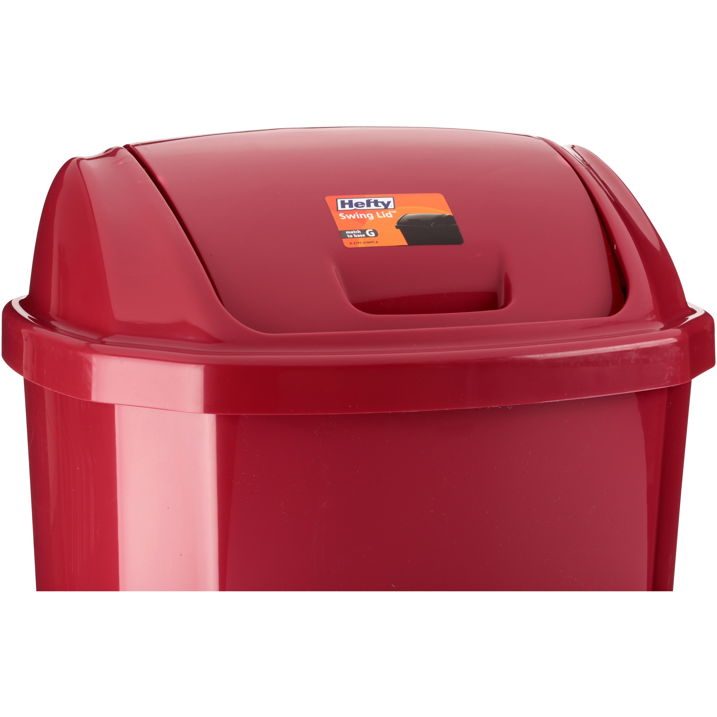 Hefty Swing-Lid 13.5-Gallon Trash Can, Multiple Colors - image 2 of 4