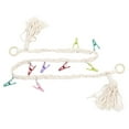 thumbnail image 4 of Cadena de almacenamiento de animales de peluche con clips, cadena de exhibición de animales de peluche para colgar en la pared, cadena de almacenamiento, 4 of 14