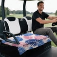 thumbnail image 5 of Uourmeti Palm Leaf Print Golf Cart Seat Covers Front Pockets, Fit for Club Golf Cart Club Car Golfcart Suitable for EZGO TXT RXV Club Car DS Precedent, 5 of 8