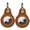2-Brown, variant on Compatible AirTag keychain leather case for Apple AirTag. Anti-lost secure keychain, for pet collars, luggage, and travel. Scratch-resistant protective weather tag keychain.