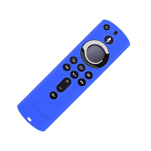 Methold Funda protectora de silicona para Control remoto, piezas antigolpes a prueba de polvo, suministros para el hogar para 4K 2nd Gen Electrónica azul luminoso