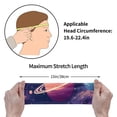 thumbnail image 4 of Lsque Planet Pastel Galaxy Pattern Sweatbands Sports Headband for Men & Women - Moisture Wicking Athletic Cotton Terry Cloth Sweatband for Tennis, Basketball, Running, 4 of 9