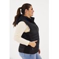 thumbnail image 2 of Chaleco afelpado con capucha Roman Fashion /Tallas Extras, 015 (Negro) negro 38, 2 of 7