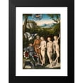 thumbnail image 2 of Lucas Cranach the Elder 14x18 Black Modern Framed Museum Art Print Titled - The Judgement of Paris (1528), 2 of 5