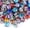 6x6x5mm+100pcs, variant on GKNET Sew on Acrylic Rhinestone Montee Five-Hole Beads with Brass Base Mixed Color-8x8x6mm+100pcs