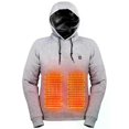 thumbnail image 3 of Men Women Harajuku Sweatshirts Cozy USB Rechargeable 5 Heating Zones 3 Heat Levels Lightweight Heating Jacket, 3 of 5