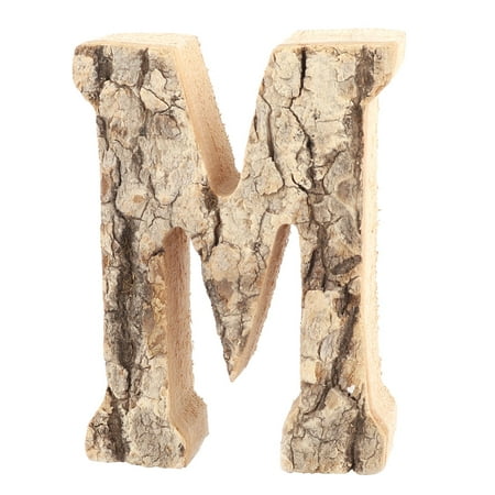 Family Decor Letters Unique Bargains Family Street Wood M Shaped Retro Style Door Plate Letter Label Sign Wall Decor ()