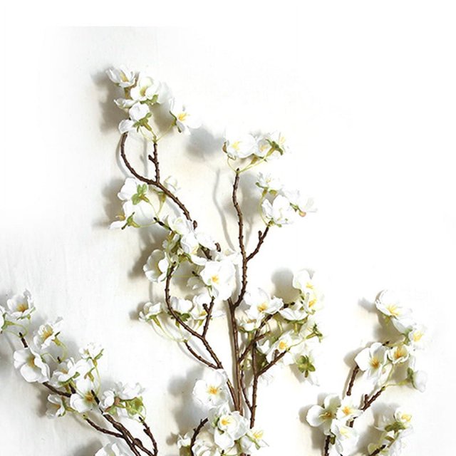 Flor de cerezo artificial, flor de cerezo artificial, 4 ramas de flor de cerezo artificiales, decoración, diseño exquisito