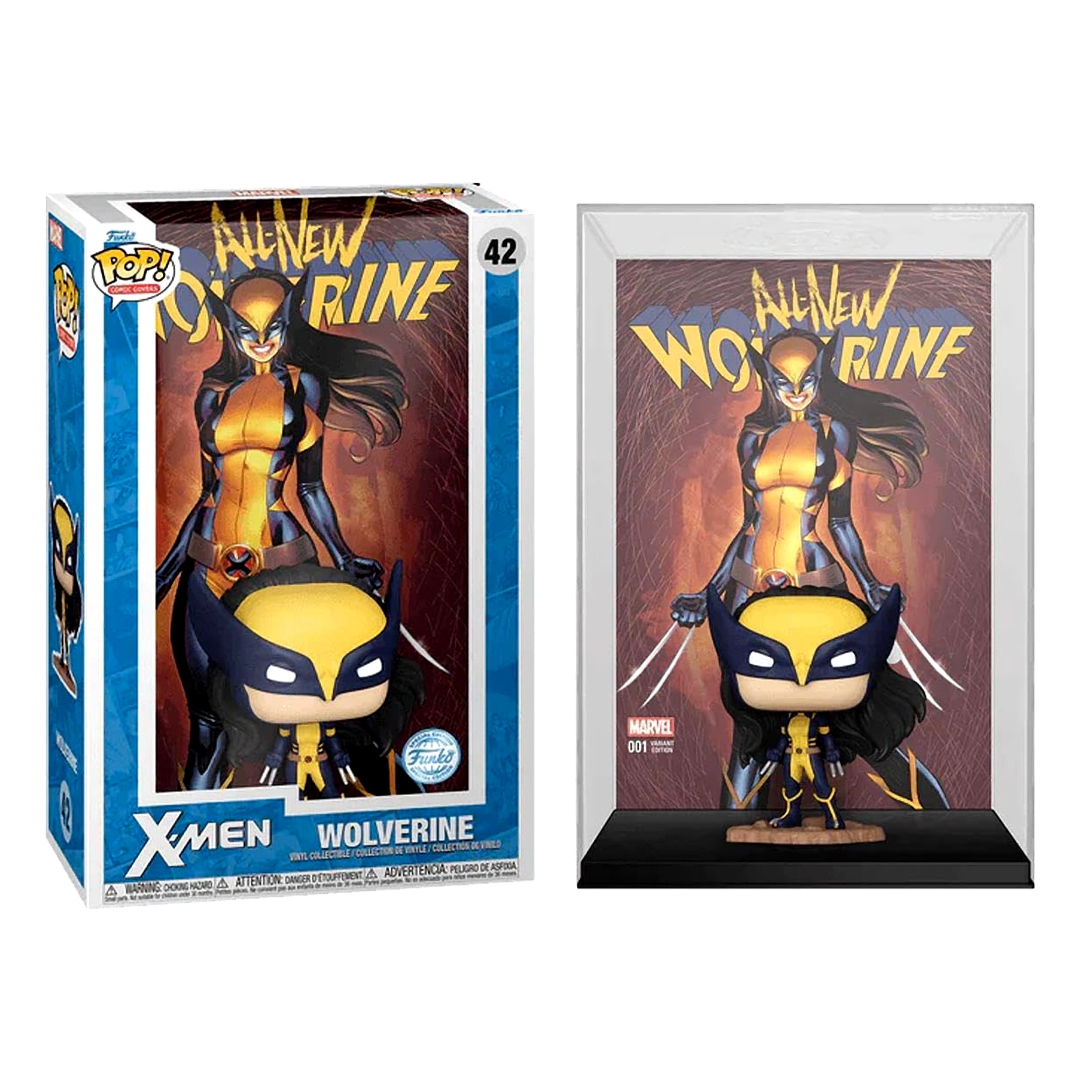 Funko POP! Comic Cover Marvel All Wolverine Vinyl Figure, 7” x 10.75” x 3.25”