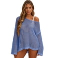 thumbnail image 5 of Crochet Cover Up for Women Mesh Hollow Out Bikini Cover Ups for Swimwear Summer Swimsuit 2026, 5 of 7