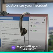 Logitech H570e Binaural On-Ear USB-C Wired Stereo Headset Black 981001429