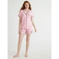 thumbnail image 5 of Joyspun Women's Dreamy Soft Collection Notch Collar Top and Shorts Pajama Set, 2-Piece, Sizes XS-3X, 5 of 8