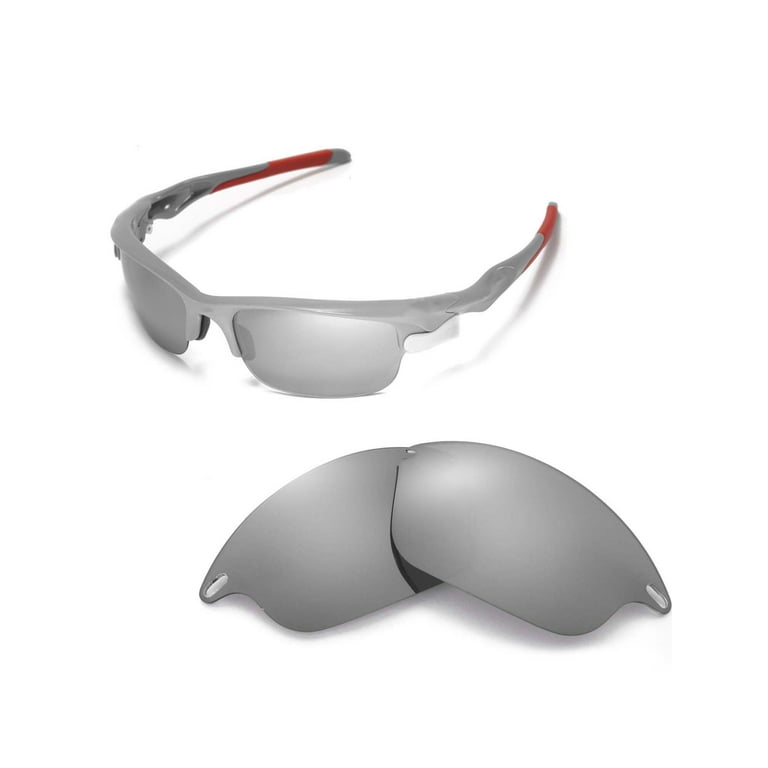 Lækker motto lindring Walleva Titanium Polarized Replacement Lenses for Oakley Fast Jacket  Sunglasses - Walmart.com