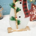 thumbnail image 5 of Christmas Snowman Porch Sign Rustic Birdhouse Design Lighted Wooden Indoor Outdoor 36 Inch, 5 of 8