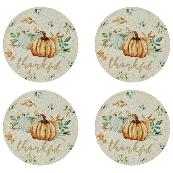 Avanti Grateful Patch Set of 4 Round Placemats