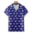 thumbnail image 3 of Blusas con estampado 3D de ojos coloridos para hombre, ropa de moda, camisas gráficas de ojos punk, blusas hawaianas Y2k de manga corta con botones para hombre, 3 of 5