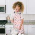 thumbnail image 4 of Pink Butterfly Colorful Wing Pattern Kids Aprons for Girls and Boys,Adjustable Neck Strap Toddler Aprons for Kids Cooking Baking, 4 of 6