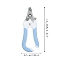 thumbnail image 3 of Pet Nail Clippers for Dogs and Cats - Professional Large Grooming Trimmer with Safety Guard and Sharp Stainless Steel Blades for Safe At-Home Grooming,Blue - Blue, 3 of 3