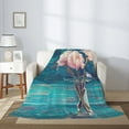 thumbnail image 2 of Sikiie Flowers in Glass Vase Cozy Flannel Fleece Throw Blanket: Lightweight & Thick for All Seasons - Perfect for Women, Men, & Kids"80"x60", 2 of 6