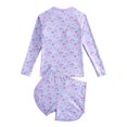 thumbnail image 5 of Wxirdiow Swimming Suit for Kids Girls Swimsuit Long Sleeve Rash Guard Sets Two Piece Bathing Suits Purple Size,8-9 Years, 5 of 7