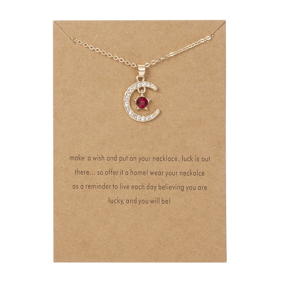 Valentine Jewelry December Birthstone Necklace Star Pendant Necklace Accessories Jewelry Necklace for Women Simple Snake Chain Charm Ball Chain Party Gift Women‘s ExquisiteJewelry