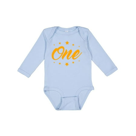 

Inktastic 1st Birthday Gift Baby Boy or Baby Girl Long Sleeve Bodysuit