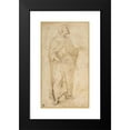 thumbnail image 2 of Giovanni de' Vecchi 15x24 Black Modern Framed Museum Art Print Titled - Standing Figure of Saint Peter Holding Book and Keys. (1536-1615), 2 of 5