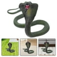 thumbnail image 2 of WEUVEB Lifelike Snake Model Olive Green Plastic 1Pcs Back to School, 2 of 8