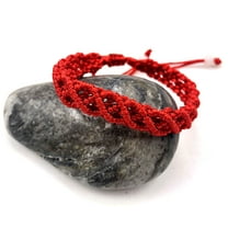 Unisex Red String Bracelet, Adjustable Bracelet for Protection, Fortune, Wealth, Handmade Jewelry Gift 7" - st003