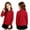 #A08-Red, variant on Girls Uniform Shirts Size 10 Long Sleeve Pique Polo Shirt with Collar Button Up Girls Polo Shirts Moisture-Wicking Casual Girls Top