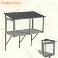 thumbnail image 6 of AVAWING Wall-Mounted Window Enclosure for Indoor Cats, Expandable Wooden Cat Perch House, Gray, 6 of 8