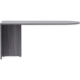 thumbnail image 2 of Lorell Weathered Charcoal Laminate Desking 66" x 30" x 29.5"Desk, 1" Top - Material: Polyvinyl Chloride (PVC) Edge - Finish: Weathered Charcoal Laminate, 2 of 6