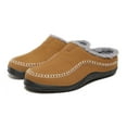 thumbnail image 2 of Men's House Slippers Cozy Moccassin Slippers Non-Slip Warm Suede House Shoes Soft Comfy Bedroom Slippers, 2 of 7
